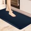 imageArt3d Anti Fatigue Mat  12 Inch Cushioned Kitchen Mats  Comfort ampamp Non Slip Cushion for Standing Desk Office or Garage Floor 173quotx28quot ChocolateMajolica Blue