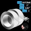 imageArt3d DoubleSided Mounting Tape 10FT Multipurpose Removable Adhesive Foam Tape Transparent Household112 x 1 x 10