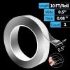 imageArt3d DoubleSided Mounting Tape 10FT Multipurpose Removable Adhesive Foam Tape Transparent Household112 x 12 x 10