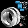 imageArt3d DoubleSided Mounting Tape 10FT Multipurpose Removable Adhesive Foam Tape Transparent Household124 x 12 x 10