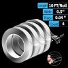 imageArt3d DoubleSided Mounting Tape 10FT Multipurpose Removable Adhesive Foam Tape Transparent Household124 x 12 x 10
