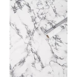 imageArt3d 173quot x 200quot Pack Of 1 Wall Panel Marble WhiteBlackWhite