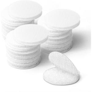 imageArt3d 20 Sets Hook and Loop Tape Sticky Back 4quotx6quot DoubleSided Adhesive StripHeavy Duty WhiteWhite