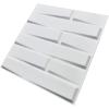 imageArt3d 197quotx197quot Pack Of 12 Wall Panel Vortex WhitePlant Fiber