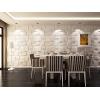 imageArt3d 197quotx197quot Pack Of 12 Wall Panel Vortex WhiteWhite Matt Brick
