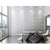 imageArt3d 197quotx197quot Pack Of 12 Wall Panel Vortex WhiteWhite Matt Brick