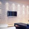 imageArt3d 197quotx197quot Pack Of 12 Wall Panel Vortex WhiteWhite197x197