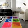 imageArt3d 1Pack Liquid Fusion Floor Children Develop Mat Shapes 118quot x 118quot YellowRedGreen
