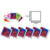 imageArt3d 1Pack Liquid Fusion Floor Children Develop Mat Shapes 118quot x 118quot YellowRedRedBlue