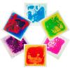 imageArt3d 1Pack Liquid Fusion Floor Children Develop Mat Shapes 118quot x 118quot YellowRedYellowred