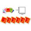 imageArt3d 1Pack Liquid Fusion Floor Children Develop Mat Shapes 118quot x 118quot YellowRedYellowred