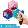 imageArt3d Hexagon Sensory Fidget Liquid Motion Tiles for Kids Toddler Teens  Interactive Soft Gel Liquid Play Mats for Home Schools Playrooms MultiPack of 6 TilesMulticoloured  Style 4