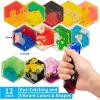imageArt3d Hexagon Sensory Fidget Liquid Motion Tiles for Kids Toddler Teens  Interactive Soft Gel Liquid Play Mats for Home Schools Playrooms MultiPack of 6 TilesMulticoloured  Style 6