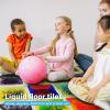 imageArt3d Liquid Sensory Floor Activity Tiles 118quotx118quot Square Multicolor 6 TilesYellowblack bluered blueyellow purpleblack greenyellow orangered