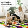 imageArt3d Liquid Sensory Floor Activity Tiles 118quotx118quot Square Multicolor 6 TilesYellowblack bluered blueyellow purpleblack greenyellow orangered