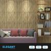 imageArt3d PVC Wave Board Textured 3D Wall Panels for Interior Wall Decor Living Room Bedroom Office Walnut 197quot x 197quot 12 PackWalnut