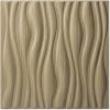 imageArt3d PVC Wave Board Textured 3D Wall Panels for Interior Wall Decor Living Room Bedroom Office Walnut 197quot x 197quot 12 PackWalnut