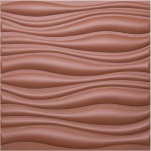 imageArt3d 197quotx197quot Pack Of 12 Wall Panel Vortex WhiteChocolate Wave