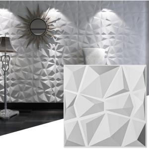 imageArt3d 197quotx197quot Pack Of 12 Wall Panel Vortex WhiteDiamond White