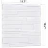 imageArt3d 197quot x 197quot Pack Of 12 Wall Panel Wave White3D Rectangle White