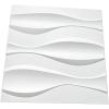 imageArt3d 197quot x 197quot Pack Of 12 Wall Panel Wave WhiteBig Wave