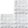 imageArt3d 197quot x 197quot Pack Of 12 Wall Panel Wave WhiteCubic