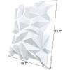 imageArt3d 197quot x 197quot Pack Of 12 Wall Panel Wave WhiteDiamond White