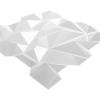 imageArt3d 197quot x 197quot Pack Of 12 Wall Panel Wave WhiteDiamond White