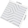 imageArt3d 197quot x 197quot Pack Of 12 Wall Panel Wave WhiteMaze White