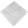 imageArt3d 197quot x 197quot Pack Of 12 Wall Panel Wave WhiteRectangle White