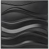 imageArt3d 197quot x 197quot Pack Of 12 Wall Panel Wave WhiteWave 3Black