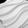 imageArt3d 197quot x 197quot Pack Of 12 Wall Panel Wave WhiteWave 3White