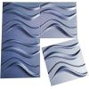 imageArt3d 197quot x 197quot Pack Of 12 Wall Panel Wave WhiteWave Blue