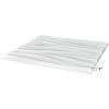 imageArt3d 197quot x 197quot Pack Of 12 Wall Panel Wave WhiteWavy White