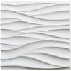 imageArt3d 197quot x 197quot Pack Of 12 Wall Panel Wave WhiteWavy White