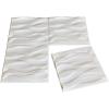 imageArt3d 197quot x 197quot Pack Of 12 Wall Panel Wave WhiteWhite
