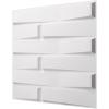 imageArt3d 197quot x 197quot Pack Of 12 Wall Panel Wave WhiteZebra