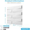 imageArt3d 197quot x 197quot Pack Of 12 Wall Panel Wave WhiteZebra
