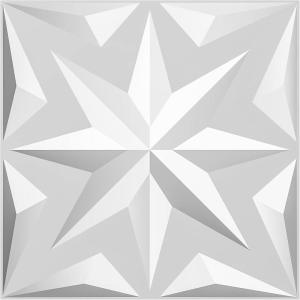 imageArt3d 197quot x 197quot Pack Of 12 Wall Panel Wave WhiteStar