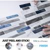 imageArt3d 10Sheet Peel and Stick Backsplash 12 in x 12in Dark Grey Marble DesignBlue Marble