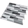 imageArt3d 10Sheets Peel and Stick Kitchen Backsplash Tiles 12quotx12quot SelfAdhesive Marble Grey Wall Tiles for Kitchen and BathroomGray