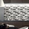imageArt3d 10Sheets Peel and Stick Kitchen Backsplash Tiles 12quotx12quot SelfAdhesive Marble Grey Wall Tiles for Kitchen and BathroomGray