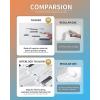 imageArt3d 10Sheets Peel and Stick Kitchen Backsplash Tiles 12quotx12quot SelfAdhesive Marble Grey Wall Tiles for Kitchen and BathroomGray Marble Thickened