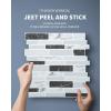 imageArt3d 10Sheets Peel and Stick Kitchen Backsplash Tiles 12quotx12quot SelfAdhesive Marble Grey Wall Tiles for Kitchen and BathroomGray Marble Thickened