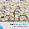 imageArt3d 12quot x 12quot Peel and Stick Backsplash Tiles for Kitchen 10 SheetsA17031