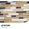 imageArt3d 12quot x 12quot Peel and Stick Backsplash Tiles for Kitchen 10 SheetsA17031