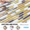 imageArt3d 12quot x 12quot Peel and Stick Backsplash Tiles for Kitchen 10 SheetsA17031