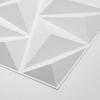 imageArt3d 197quotx197quot Pack Of 12 Wall Panel 3D Pyramid Snow WhiteDiamondWhite