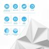 imageArt3d 197quotx197quot Pack Of 12 Wall Panel 3D Pyramid Snow WhiteDiamondWhite