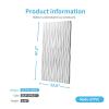 imageArt3d 197quotx197quot Pack Of 12 Wall Panel 3D Pyramid Snow WhiteRectangleWhite
